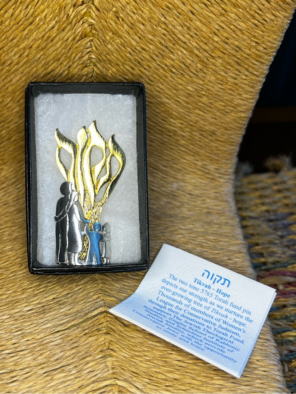 2004/05 VTG Eytan Made Israel Judaism Pin Brooch Pendant Hook Torah Fund Limited